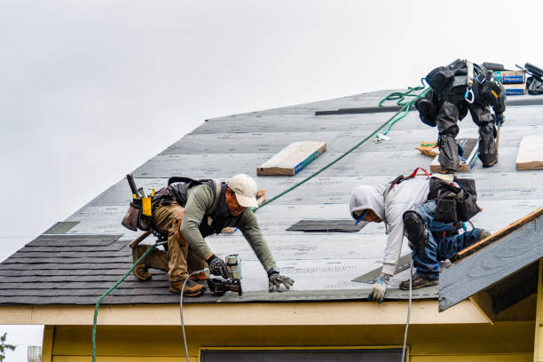 Professional Gutter Installation technician working in Deatsville, AL